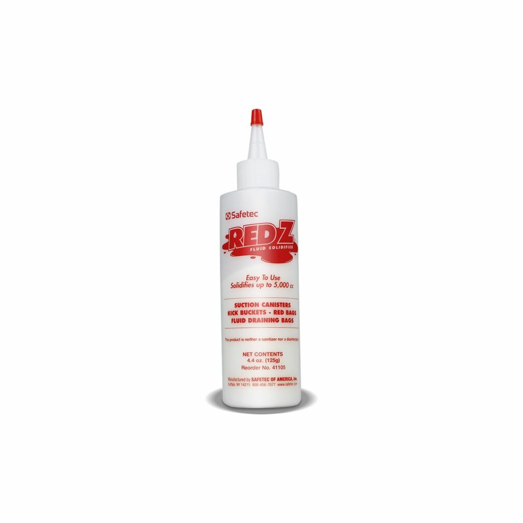 Red Z Fluid Solidifier bottle
